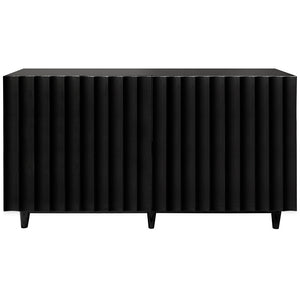 Worlds Away Odette Four Door Cabinet - Black