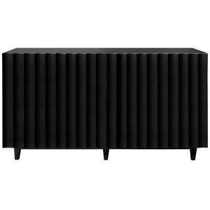 Worlds Away Odette Four Door Cabinet - Black