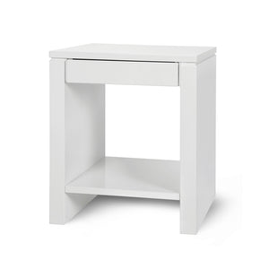 1-Drawer Side Table in White | Odom Collection | Villa & House