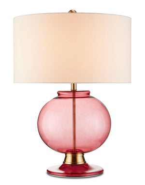 Jocasta Red Table Lamp - Clear Red