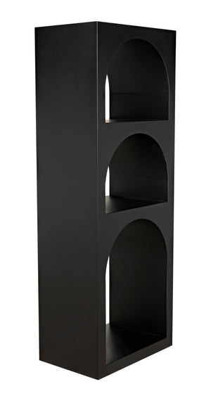 Aqueduct Bookcase, A, Black Metal