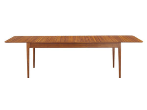 Erikka 110" Double-Leaves Extensible Dining Table - Amber