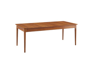 Erikka 110" Double-Leaves Extensible Dining Table - Amber