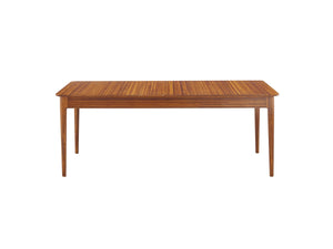 Erikka 110" Double-Leaves Extensible Dining Table - Amber