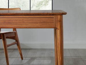 Erikka 110" Double-Leaves Extensible Dining Table - Amber