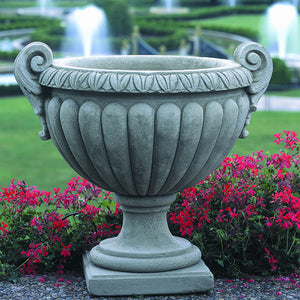 Longwood Volute Handle Urn Planter - Greystone (14 finishes available)