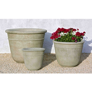 Carema Small Rimmed Planter - Verde (14 finishes available)