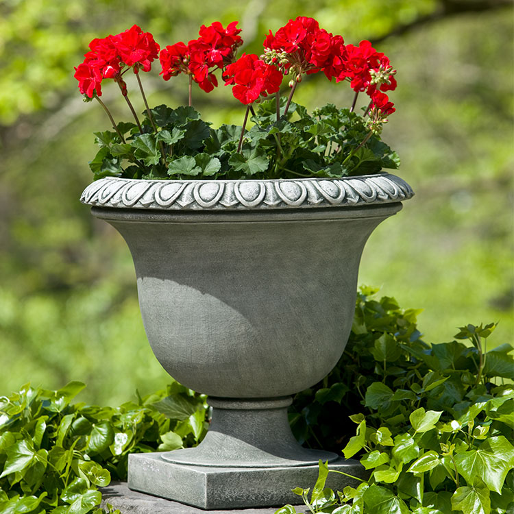 Litchfield Egg & Dart Urn Planter - Alpine Stone (14 finishes available)