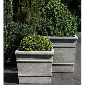 Marin Large Square Planter - Greystone (14 finishes available)