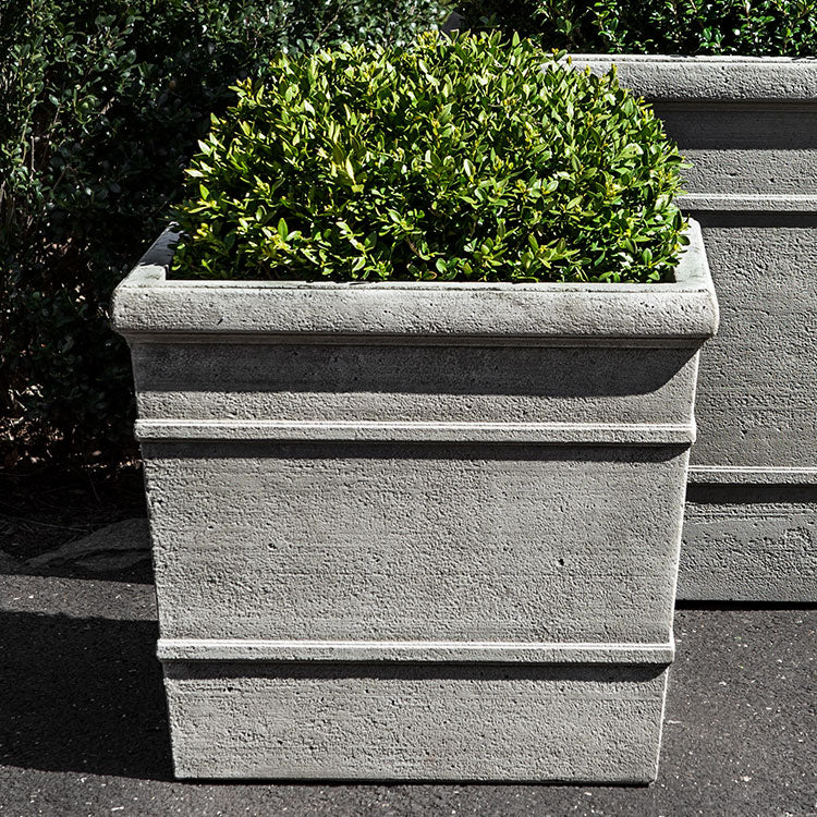 Marin Small Square Planter - Greystone (14 finishes available)