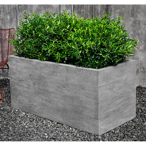 Chenes Brut Long Box Planter - Greystone (14 finishes available)