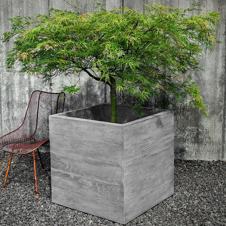 Chenes Brut Box Planter - Greystone (14 finishes available)