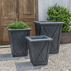 Large Cast Stone Directoire Planter - Lead Antique (Additional Patinas Available)