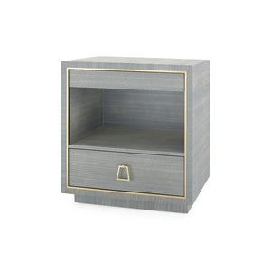 2-Drawer Side Table in Slate Blue | Parker Collection | Villa & House