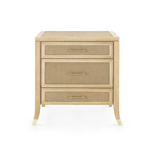 3-Drawer Side Table in Natural Lacquered | PaulinaCollection | Villa & House