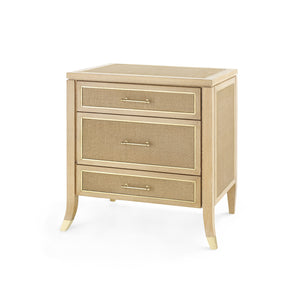 3-Drawer Side Table in Natural Lacquered | PaulinaCollection | Villa & House