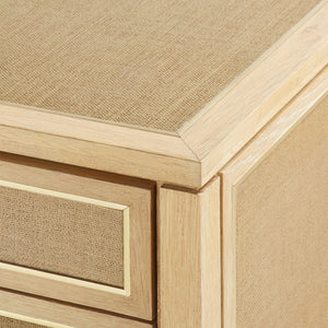3-Drawer Side Table in Natural Lacquered | PaulinaCollection | Villa & House