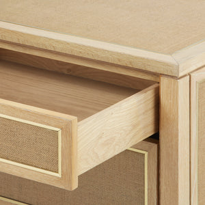 3-Drawer Side Table in Natural Lacquered | PaulinaCollection | Villa & House
