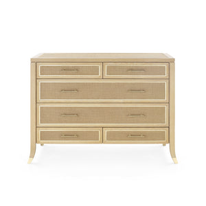 Large 6-Drawer in Natural Lacquered | Paulina Collection | Villa & House