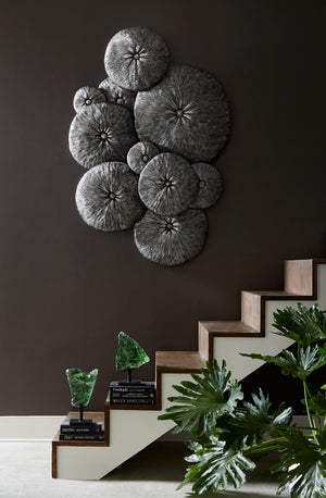 Fungia Cluster Wall Art, Silver Leaf