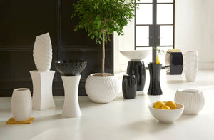 Ripple Planter, Gel Coat White