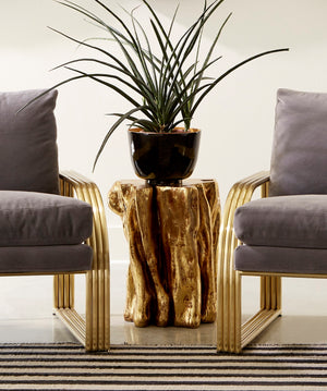 Copse Stool, Gold Leaf, Small