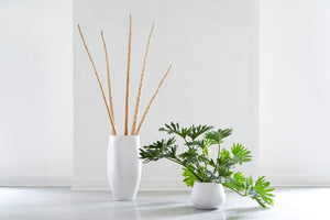 Claire Planter, Small, White