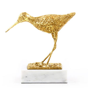 Sculpture in Gold Leaf on Marble Base | Piper Collection | Villa & House