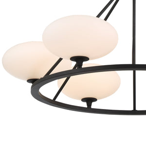 Parker 6 Light Black Forged Chandelier