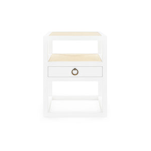 1-Drawer Side Table in White Lacquer | Polo Collection | Villa & House