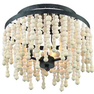 Poppy 3 Light Matte Black Ceiling Mount