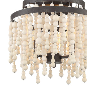 Poppy 3 Light Matte Black Ceiling Mount