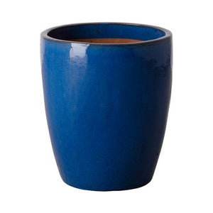 M/L Bullet Ceramic Planter - Blue