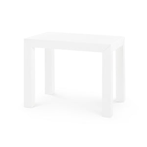 Side Table in White | Parsons Collection | Villa & House