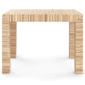 Lacquered Papyrus Parsons Accent Table – Natural | Parsons Collection | Villa & House