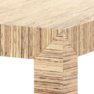 Lacquered Papyrus Parsons Accent Table – Natural | Parsons Collection | Villa & House