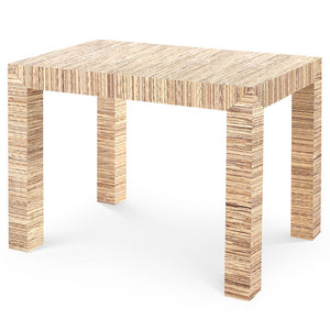 Lacquered Papyrus Parsons Accent Table – Natural | Parsons Collection | Villa & House