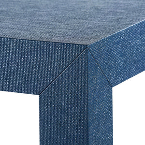 Lacquered Grasscloth Parsons Coffee Table – Deep Blue | Parsons Collection | Villa & House