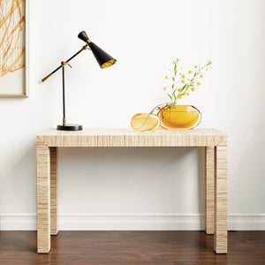 Lacquered Papyrus Parsons Console Table – Natural | Parsons Collection | Villa & House
