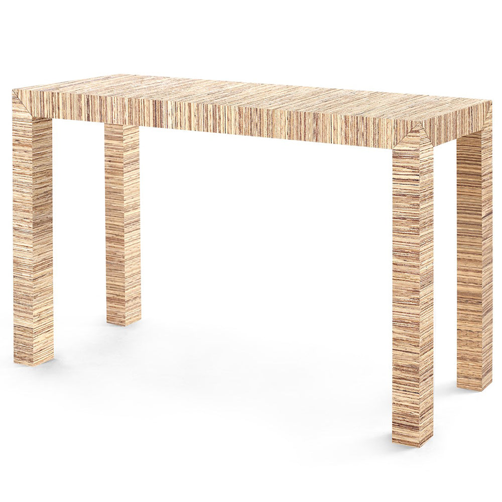 Lacquered Papyrus Parsons Console Table – Natural | Parsons Collection | Villa & House