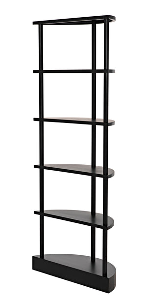 Spago Bookcase, Black Metal