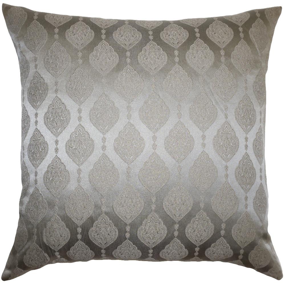 Pewter Floral Pillow