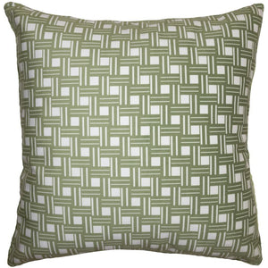 Picnic Green Weave Pillow