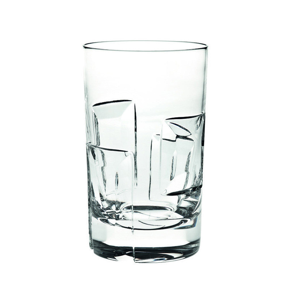 Portrait Graphic Crystal Highball -Set of 4