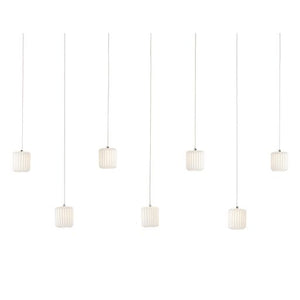 Dove Rectangular 7-Light Multi-Drop Pendant