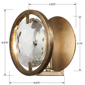 Quincy 1 Light Distressed Twilight Wall Mount
