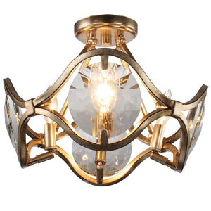 Quincy 4 Light Distressed Twilight Ceiling Mount