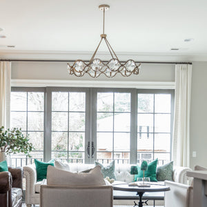 Quincy 10 Light Distressed Twilight Chandelier