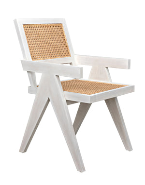 Jude Chair with Caning, White Wash