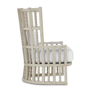 Norene Muslin Wing Chair